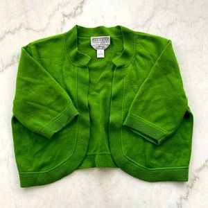 Beautiful green cropped cardi